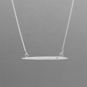 925-Sterling-Horizontal-Needle-Shape-Silver-Necklace