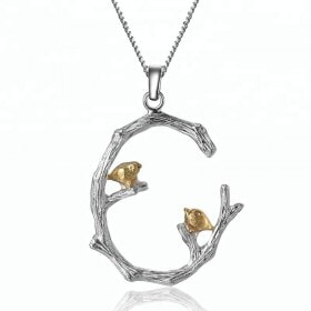 Creative-Bird-on-Branch-sterling-silver-pendant