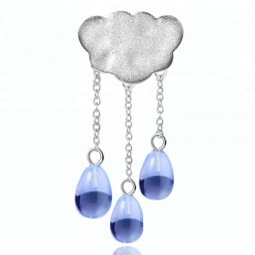 Design-Silver-Cloud-Long-Tassel-crystal-pendant