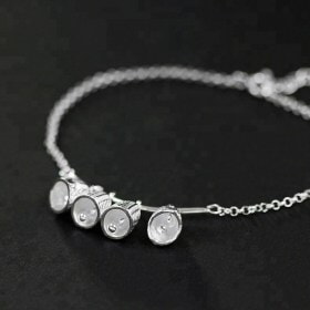 Ethnic-style-Fish-Bell-silver-handmade-bracelet