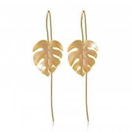 Fashion-Leaf-Silver-Dangle-gold-earring