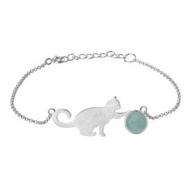 Fashion-Playing-cat-natural-stone-jewelry-bracelet