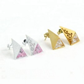 Fashion-Pyramid-silver-earring-egyptian-jewelry