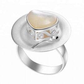 Fashion-Silver-Afternoon-Dating-Pearl-heart-ring84