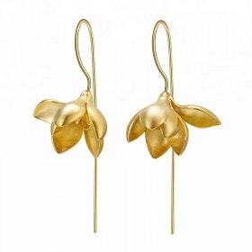 Flower-Silver-Dangle-latest-gold-earring-designs