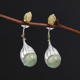 Handmade-Elegant-Lotus-Buds-Natural-jade-jewelry