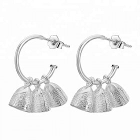 Handmade-Fine-Fish-Bell-earring-silver-925