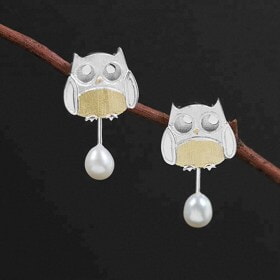 Handmade-design-Agile-Owl-Silver-animal-jewelry