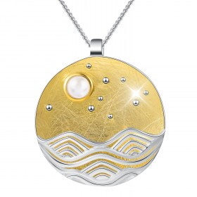 Handmade-design-The-Moonlight-925-silver-pendant
