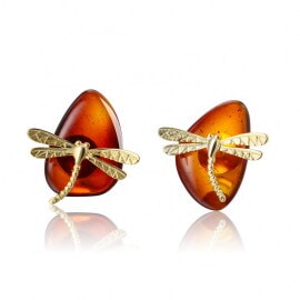 New-Handmade-Dragonfly-amber-natural-stone-jewelry