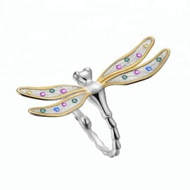 New-Multicolor-CZ-Beautiful-Dragonfly-ring-design