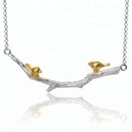 Original-Handmade-Bird-on-Branch-silver-necklace