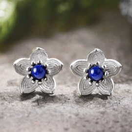 Real-925-Sterling-Silver-Natural-Lapis-Fresh