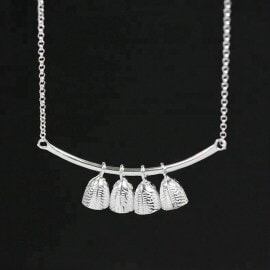 Vintage-Fish-Bell-925-silver-jewellery-necklace